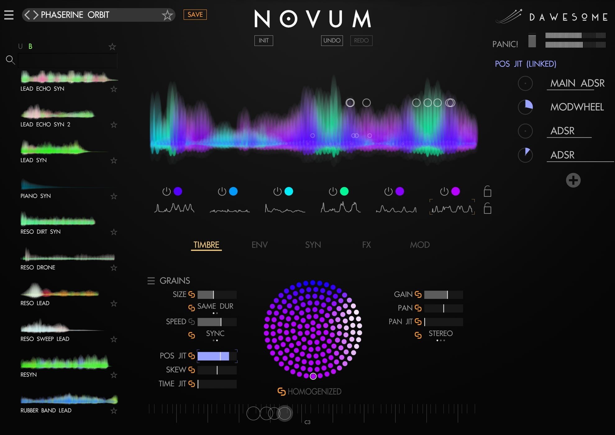 Tracktion Software Dawesome Novum screenshot 1